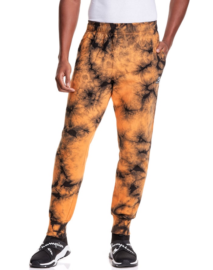 Champion Galaxy Dye Joggingbroek Heren - Oranje/Zwart - Belgie 7086HQDRB